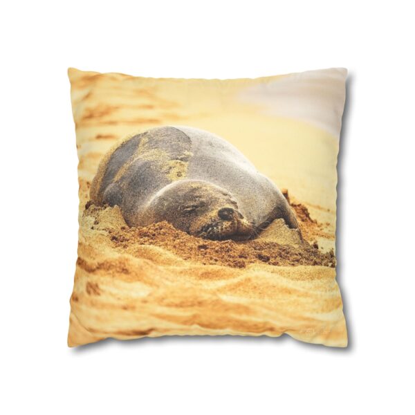 Uniquely Designed Faux Suede Square Pillowcase Featuring BEACH LIFE | Exclusive Photography by Fevold Photography - Image 9