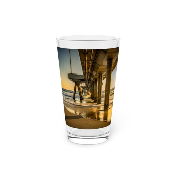 Pint Glass (16oz), Featuring GOLDEN HOUR AT VENICE BEACH | Exclusive photography by Fevold Photography