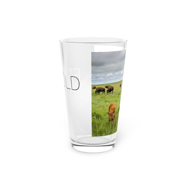 Pint Glass (16oz), Featuring NEW TO THE HERD | Exclusive photography by Fevold Photography - Image 4