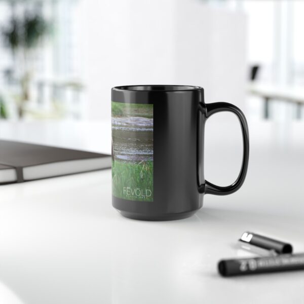 Black Mug (11oz, 15oz) Featuring BEAR STARE | Exclusive Photography by Fevold Photography - Image 5