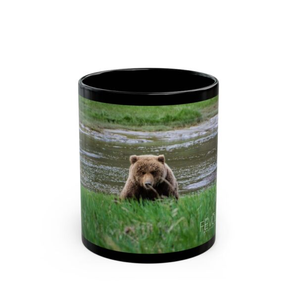 Black Mug (11oz, 15oz) Featuring BEAR STARE | Exclusive Photography by Fevold Photography - Image 7