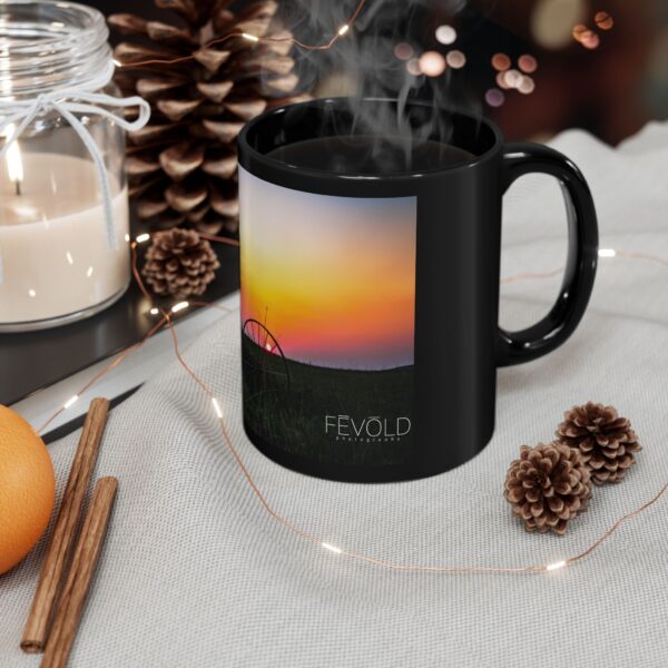 Black Mug (11oz, 15oz) Featuring DUSK IN NEBRASKA | Exclusive Photography by Fevold Photography - Image 6