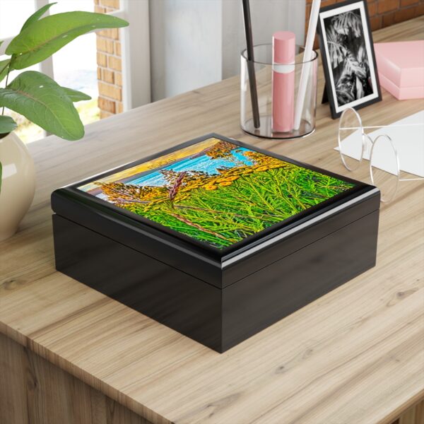 Jewelry/Keepsake Box featuring SUNRISE OVER LAKE COEUR d'ALENE | Exclusive Photography by Fevold Photography - Image 3