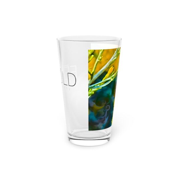 Pint Glass (16oz), Featuring POLLEN SMUGGLER | Exclusive photography by Fevold Photography - Image 4