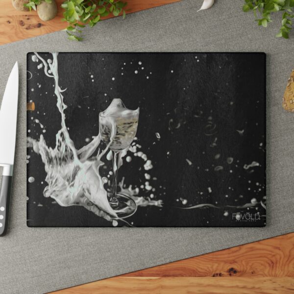 Textured, Tempered Glass Cutting Board Featuring PARTY FOUL Exclusive Photography by Fevold Photography