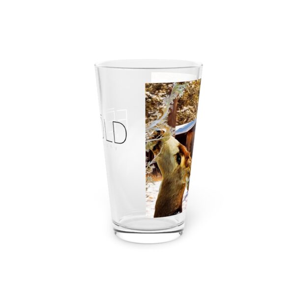 Pint Glass (16oz), Featuring A WINTER SCENE | Exclusive photography by Fevold Photography - Image 4