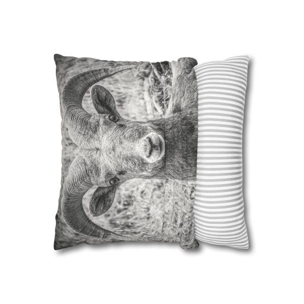 Uniquely Designed Faux Suede Square Pillowcase Featuring RUGGED BEAUTY | Exclusive Photography by Fevold Photography - Image 2