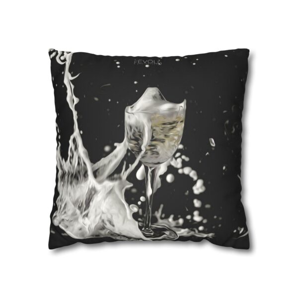 Uniquely Designed Faux Suede Square Pillowcase Featuring PARTY FOUL | Exclusive Photography by Fevold Photography - Image 5