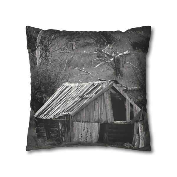 Uniquely Designed Faux Suede Square Pillowcase Featuring CABIN IN THE HILLS | Exclusive Photography by Fevold Photography - Image 15