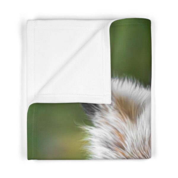 Fleece Baby Blanket featuring FOXY | Exclusive Photography by Fevold Photography - Image 2