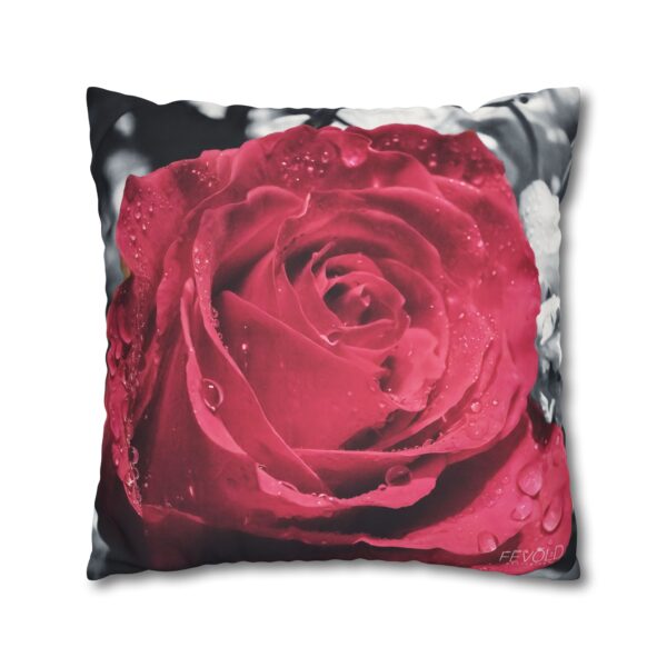 Uniquely Designed Faux Suede Square Pillowcase Featuring SYMBOL OF LOVE | Exclusive Photography by Fevold Photography