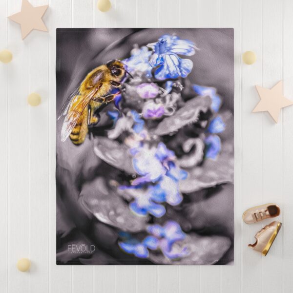 Soft Fleece Baby Blanket featuring BUBBLE BEE | Exclusive Photography by Fevold Photography