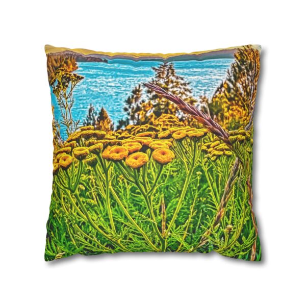 Uniquely Designed Faux Suede Square Pillowcase Featuring SUNRISE OVER LAKE COEUR d'ALENE | Exclusive Photography by Fevold Photography - Image 13