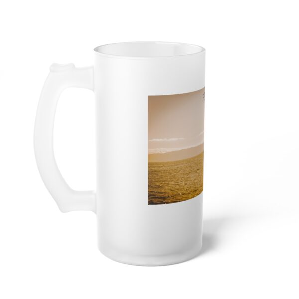 Frosted Glass Beer Mug Featuring NOT A CARE IN THE WORLD | Exclusive Photography by Fevold Photography - Image 3