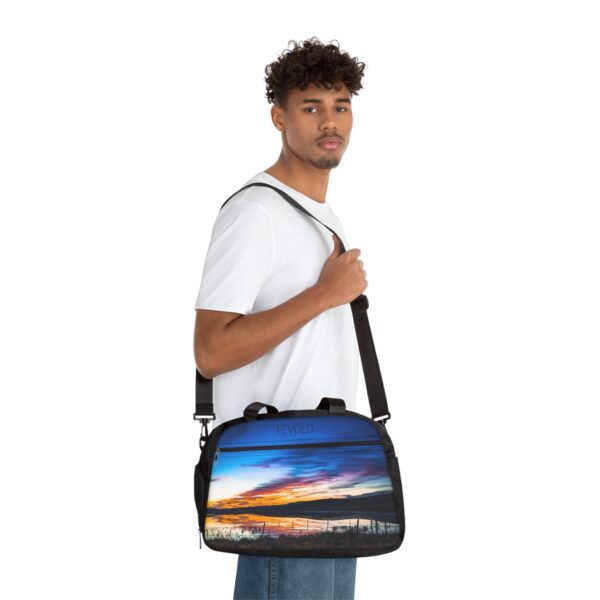 Fitness Handbag (with Shoulder Strap) Featuring SANDHILLS SUNSET | Exclusive Photography by Fevold Photography - Image 4