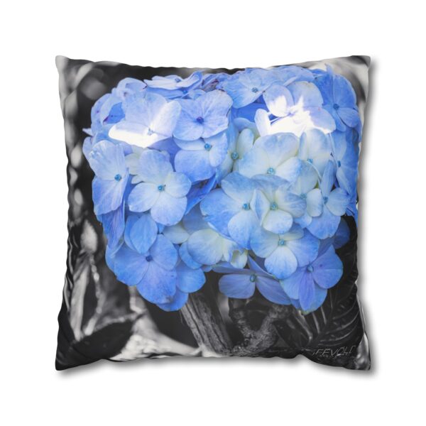 Uniquely Designed Faux Suede Square Pillowcase Featuring IN BLOOM | Exclusive Photography by Fevold Photography - Image 2