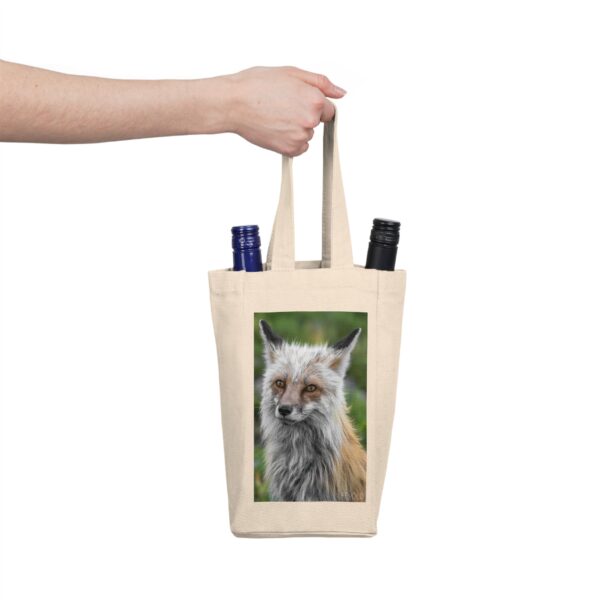 Double Wine Tote Bag featuring FOXY | Exclusive Photo by Fevold Photography - Image 2