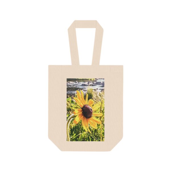 Double Wine Tote Bag featuring EMBRACE THE DAY | Exclusive Photo by Fevold Photography - Image 2