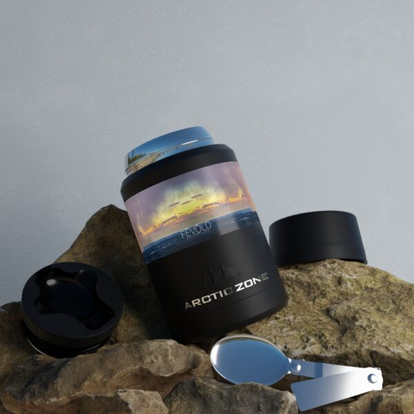 Titan Copper Insulated (hot/cold) Food Container Featuring  SNOWSTORM VEILS THE SUNSET | Exclusive Photography by Fevold Photography