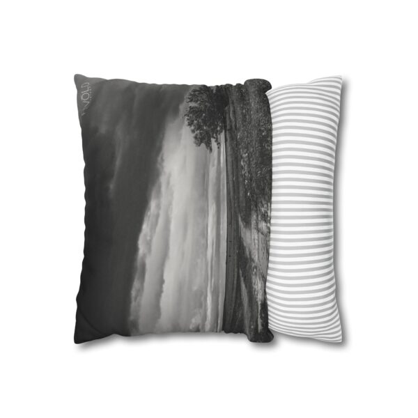 Uniquely Designed Faux Suede Square Pillowcase Featuring NORTH DAKOTA BACKROADS | Exclusive Photography by Fevold Photography - Image 6