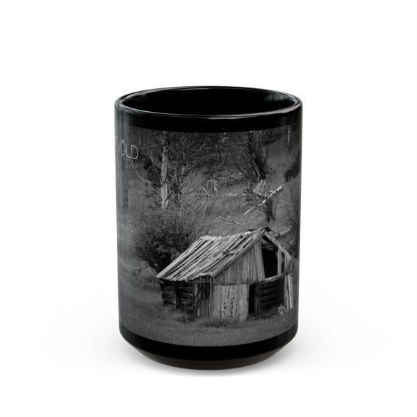 Black Mug (11oz, 15oz) Featuring CABIN IN THE HILLS | Exclusive Photography by Fevold Photography - Image 7