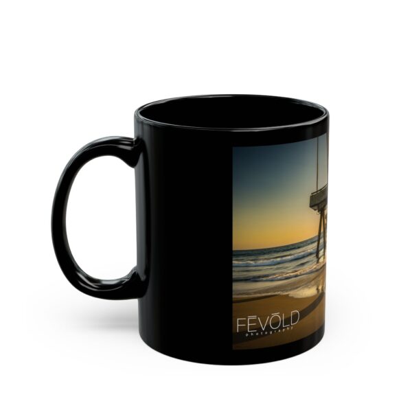 Black Mug (11oz, 15oz) Featuring GOLDEN HOUR AT VENICE BEACH | Exclusive Photography by Fevold Photography - Image 4