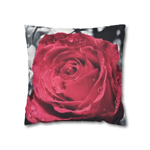 Uniquely Designed Faux Suede Square Pillowcase Featuring SYMBOL OF LOVE | Exclusive Photography by Fevold Photography - Image 9