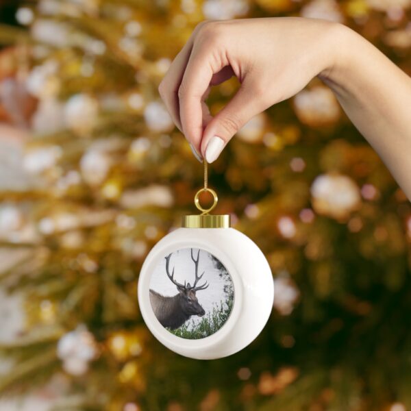 Christmas Ball Ornament featuring A LEISURELY STROLL, Exclusive Photo by Fevold Photography - Image 4