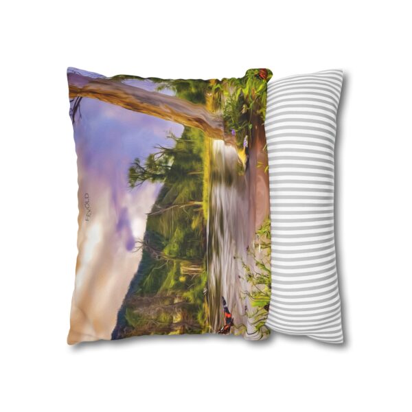 Uniquely Designed Faux Suede Square Pillowcase Featuring SATURATED WITH SURREALISM | Exclusive Photography by Fevold Photography - Image 8