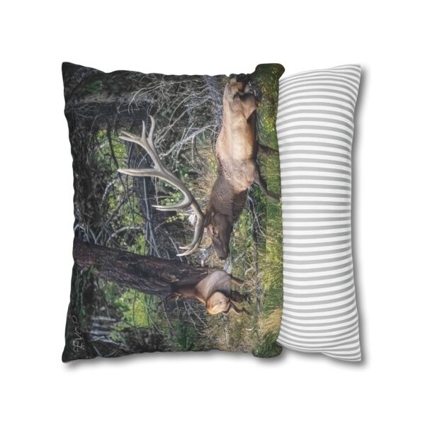 Uniquely Designed Faux Suede Square Pillowcase Featuring PLAYING HARD TO GET | Exclusive Photography by Fevold Photography - Image 16