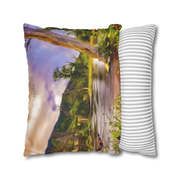 Uniquely Designed Faux Suede Square Pillowcase Featuring SATURATED WITH SURREALISM | Exclusive Photography by Fevold Photography - Image 16