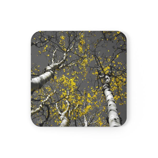 Cork Back Coaster featuring GOLDEN STARS OF AUTUMN | Exclusive Photo by Fevold Photography