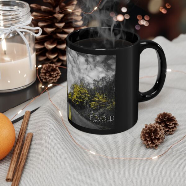 Black Mug (11oz, 15oz) Featuring LAST GLIMPSE OF AUTUMN | Exclusive Photography by Fevold Photography - Image 6