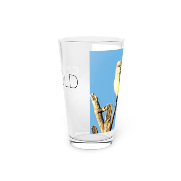 Pint Glass (16oz), Featuring WESTERN KINGBIRD | Exclusive photography by Fevold Photography - Image 4