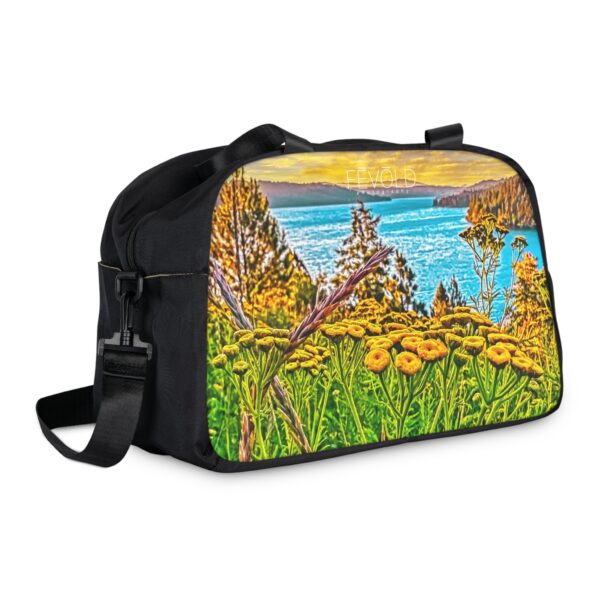 Fitness Handbag (with Shoulder Strap) Featuring SUNRISE OVER LAKE COEUR d'ALENE | Exclusive Photography by Fevold Photography