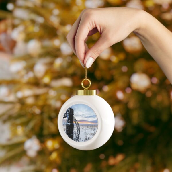 Christmas Ball Ornament featuring THE MORNING AFTER, Exclusive Photo by Fevold Photography - Image 4