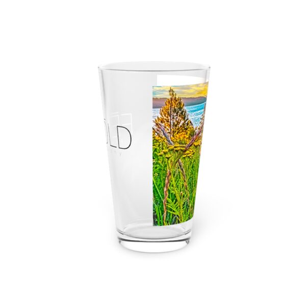 Pint Glass (16oz), Featuring SUNRISE OVER LAKE COEUR dALENE | Exclusive photography by Fevold Photography - Image 4