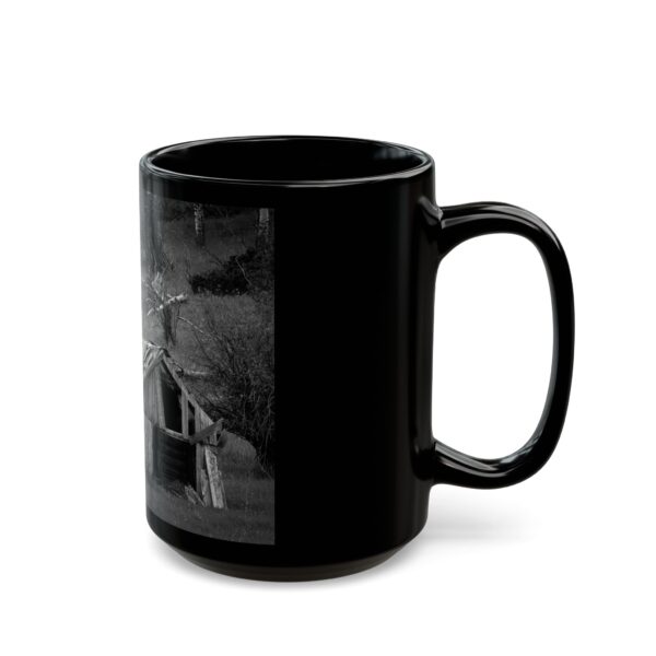 Black Mug (11oz, 15oz) Featuring CABIN IN THE HILLS | Exclusive Photography by Fevold Photography - Image 8