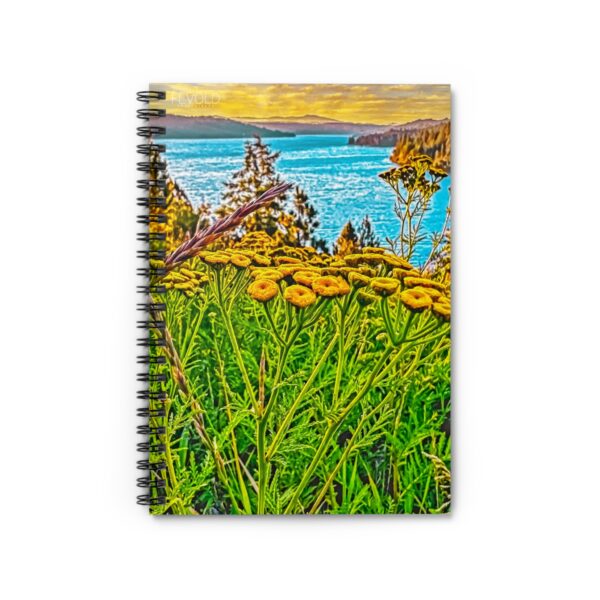 Spiral Notebook - Ruled Line Featuring SUNRISE OVER LAKE COEUR d'ALENE Exclusive Photography by Fevold Photography