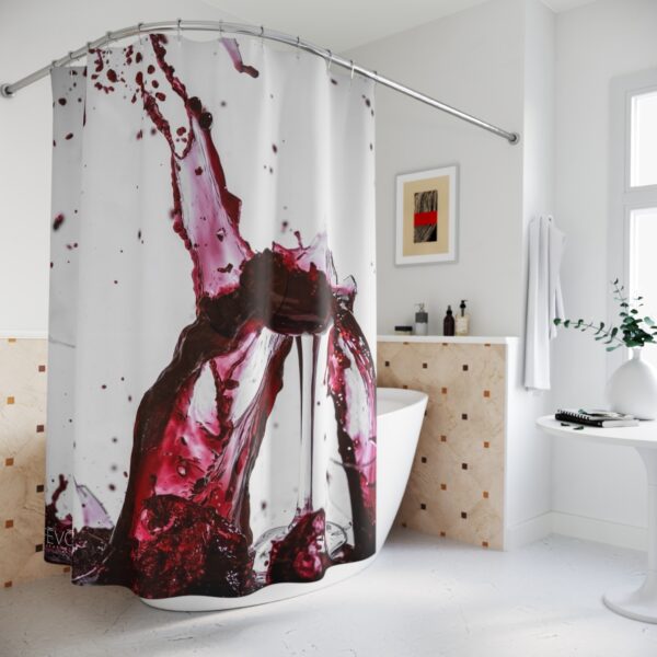 Shower Curtain featuring WINE SHATTERS | Exclusive Photo by Fevold Photography - Image 4