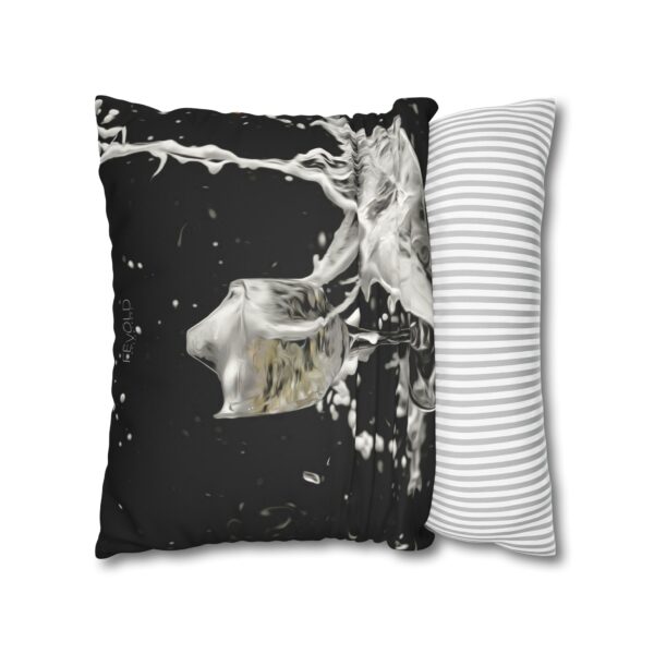 Uniquely Designed Faux Suede Square Pillowcase Featuring PARTY FOUL | Exclusive Photography by Fevold Photography - Image 12