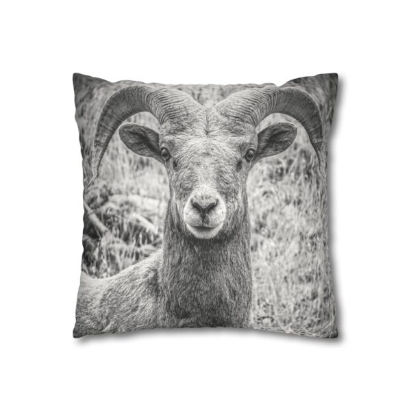 Uniquely Designed Faux Suede Square Pillowcase Featuring RUGGED BEAUTY | Exclusive Photography by Fevold Photography - Image 3