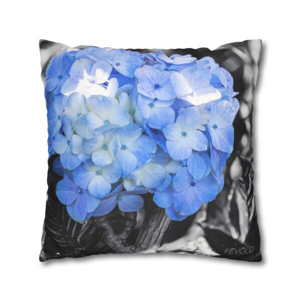 Uniquely Designed Faux Suede Square Pillowcase Featuring IN BLOOM | Exclusive Photography by Fevold Photography