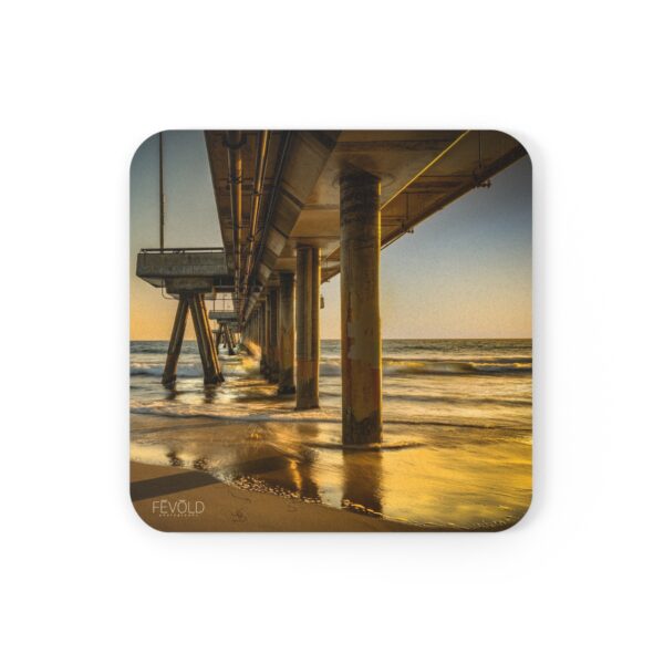 Cork Back Coaster featuring GOLDEN HOUR AT VENICE BEACH | Exclusive Photo by Fevold Photography - Image 2