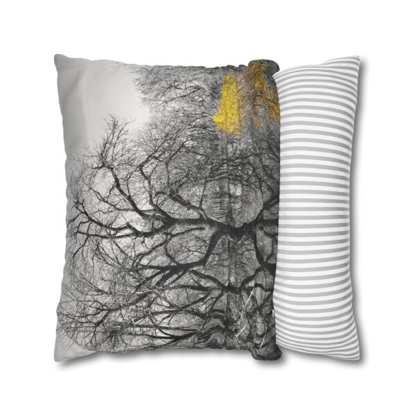 Uniquely Designed Faux Suede Square Pillowcase Featuring STAY STRONG | Exclusive Photography by Fevold Photography - Image 3