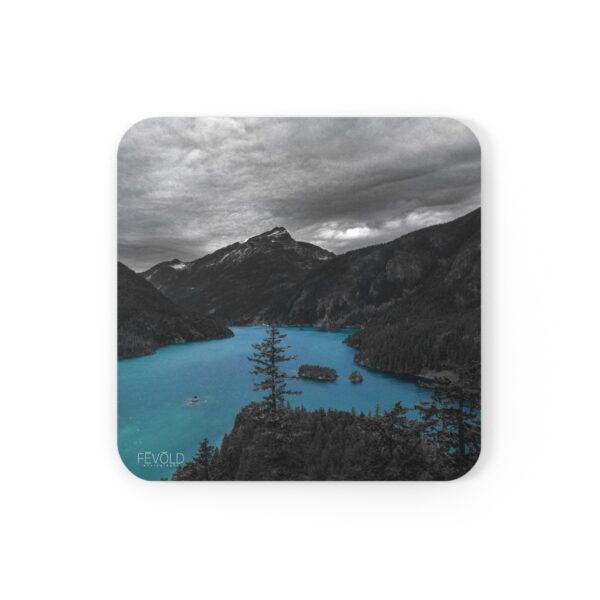 Cork Back Coaster featuring DIABLO LAKE | Exclusive Photo by Fevold Photography