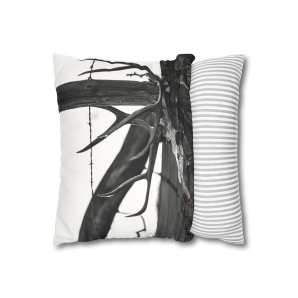 Uniquely Designed Faux Suede Square Pillowcase Featuring KILL PILE | Exclusive Photography by Fevold Photography - Image 8