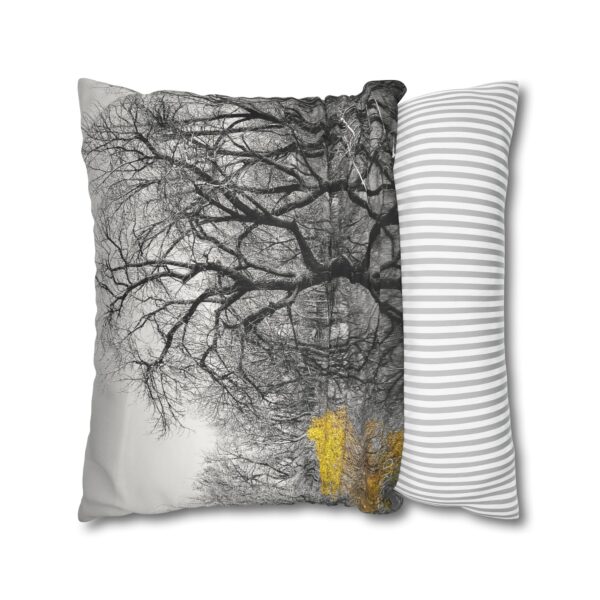 Uniquely Designed Faux Suede Square Pillowcase Featuring STAY STRONG | Exclusive Photography by Fevold Photography - Image 4