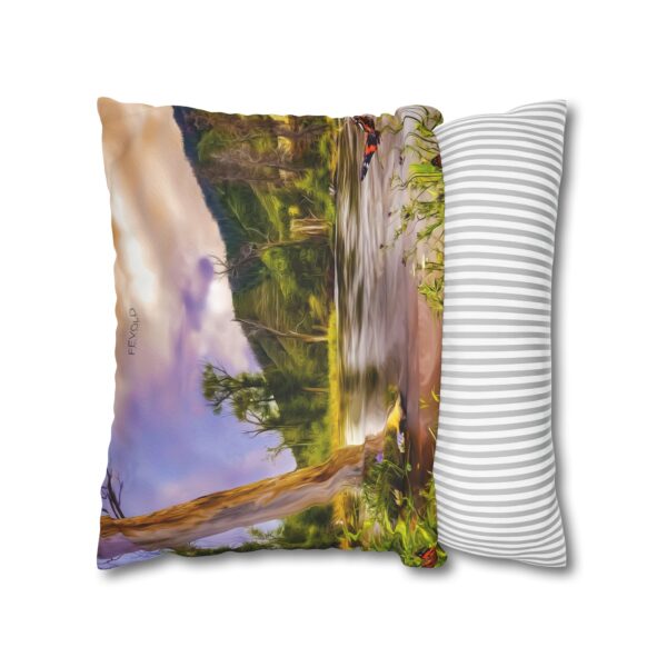 Uniquely Designed Faux Suede Square Pillowcase Featuring SATURATED WITH SURREALISM | Exclusive Photography by Fevold Photography - Image 10