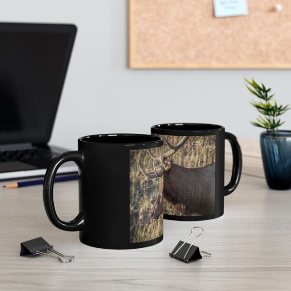 Black Mug (11oz, 15oz) Featuring WATCHING THE SUN'S DESCENT | Exclusive Photography by Fevold Photography - Image 2